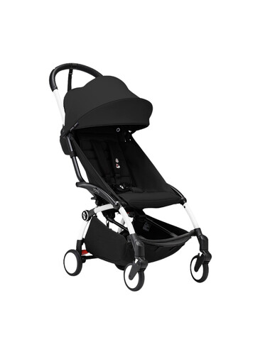 YOYO&sup3; pack 6+ pushchair with white frame Black colour  Stokke