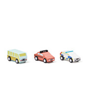 Wooden friction cars X3 Set of 3  Kid's concept