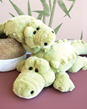 Crocodile soft toy 80 cm Green color  Histoire d'Ours