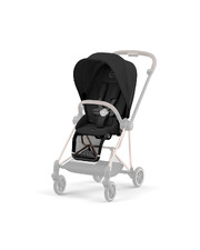 MIOS progressive pushchair pack with rosegold chassis Deep black color  Cybex