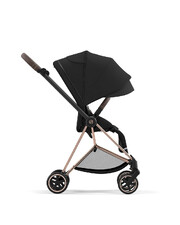 MIOS pushchair pack with rosegold frame Deep black color  Cybex
