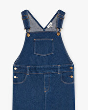 Long denim overalls Navy blue color Natalys