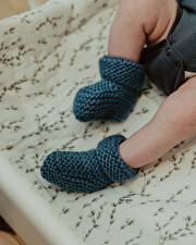 Cria slippers 6-12 months Denim color  SMA Sweden
