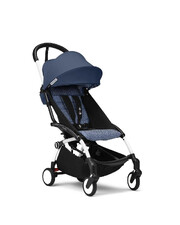 YOYO&sup3; pack 6+ pushchair with white frame Air France blue colour  Stokke