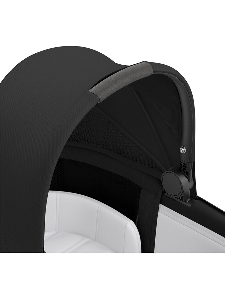 MIOS pushchair carrycot pack with rosegold frame Deep black color  Cybex