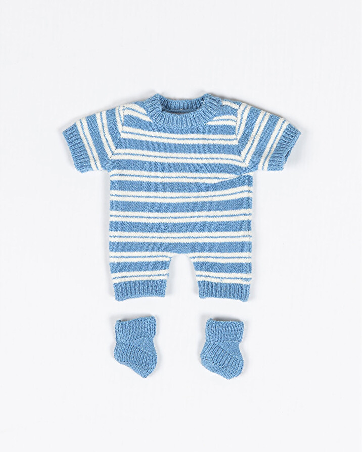 Babies doll outfit Short jumpsuit and slippers  Natalys x Minikane
