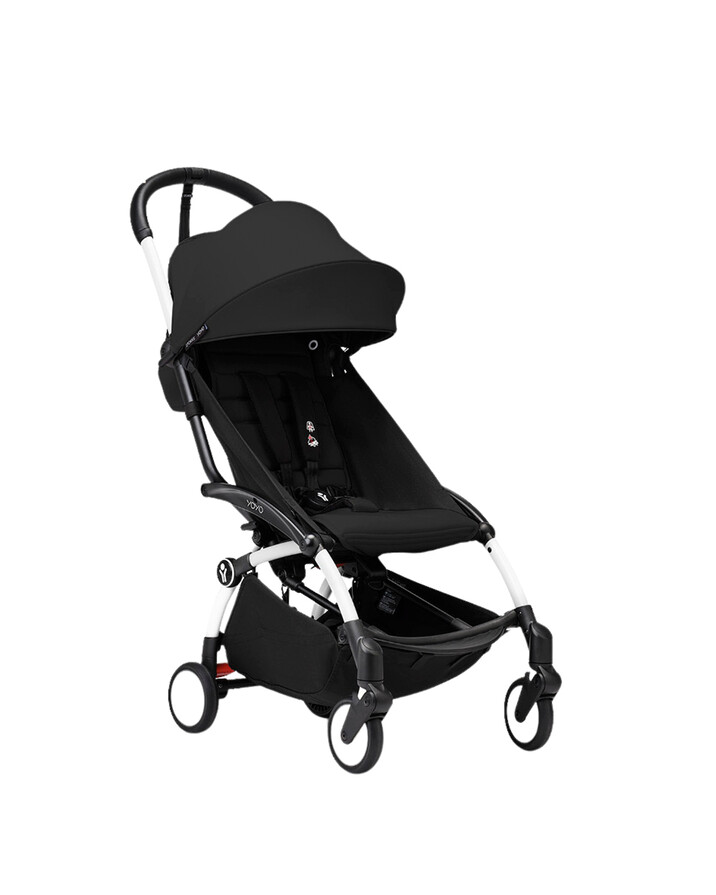 YOYO&sup3; pack 6+ pushchair with white frame Black colour  Stokke