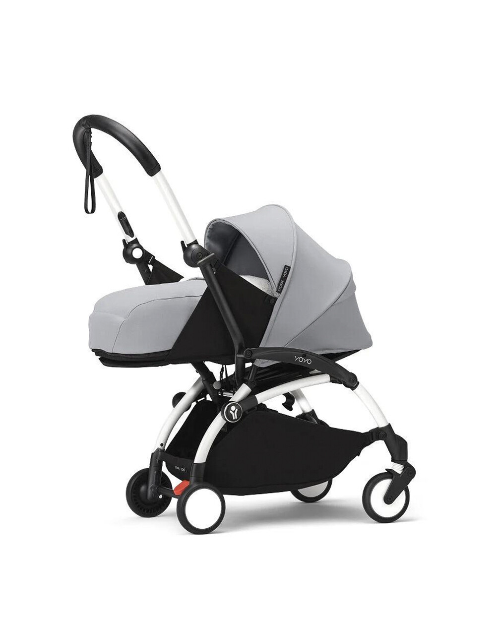 YOYO&sup3; newborn pack 0+ pushchair with white frame Stone colour  Stokke