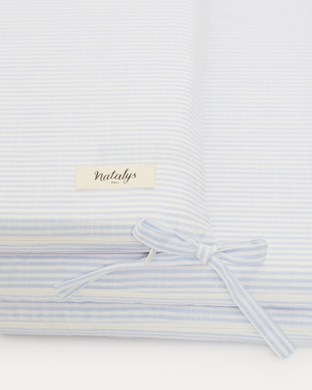 Leandre bumper pad Blue sky stripes print  Natalys
