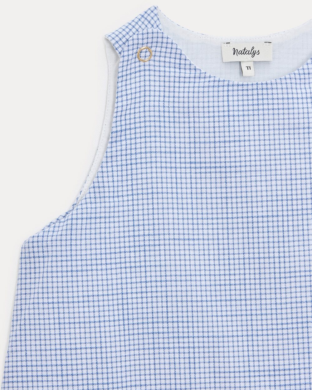 Maddy TOG 0.5 light sleeping bag Blue check print  Natalys