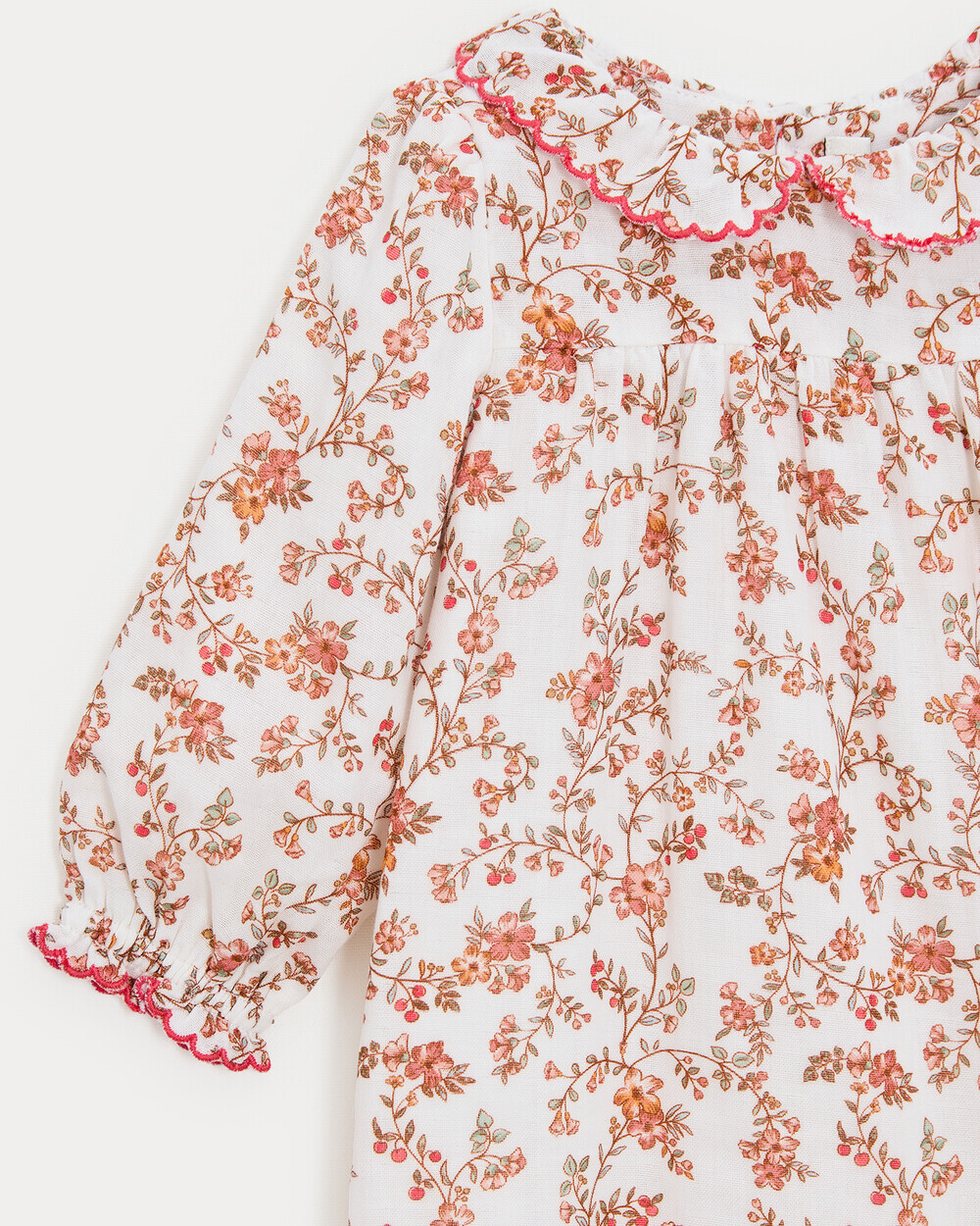 Augustine long jumpsuit in cotton gauze Arabesque print Natalys