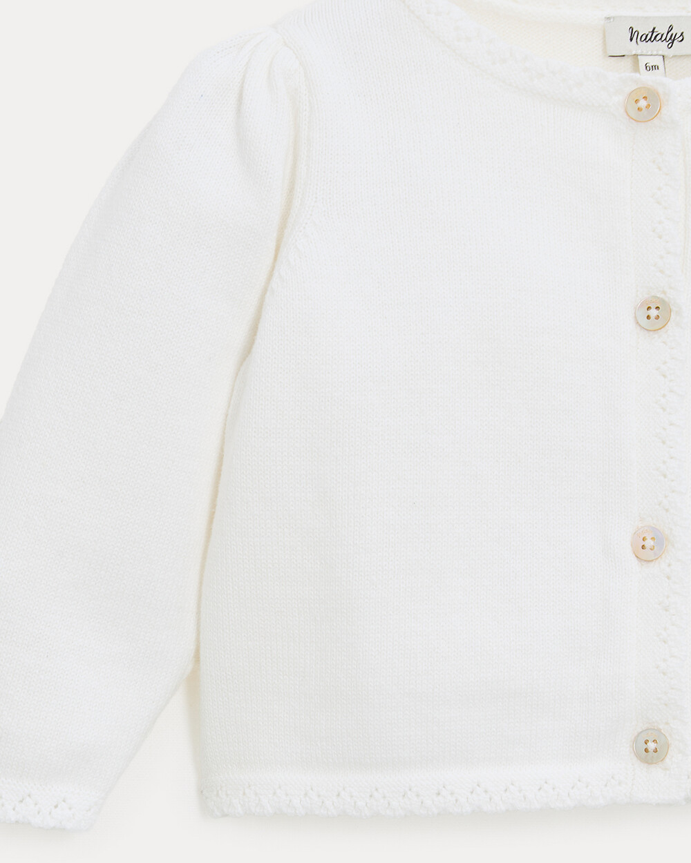 Victoire fancy cardigan Off-white colour  Natalys