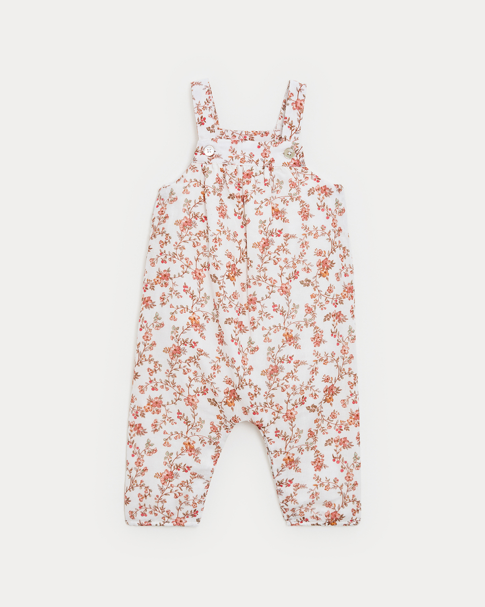 Phillipine long jumpsuit with straps Arabesque print Natalys