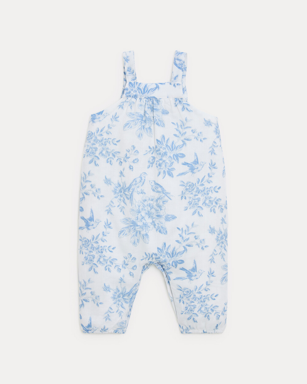 Phillipine long jumpsuit with straps Porcelain print  Natalys