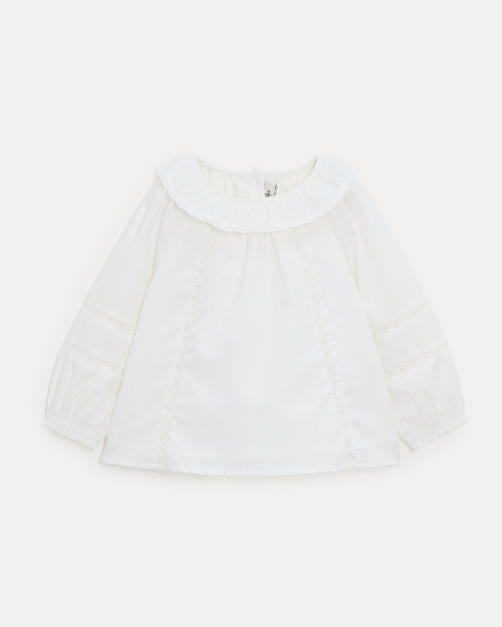 Adele long-sleeved blouse Off-white colour  Natalys