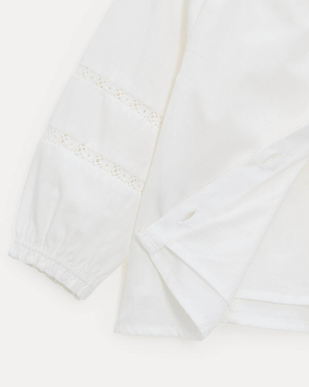 Adele long-sleeved blouse Off-white colour  Natalys