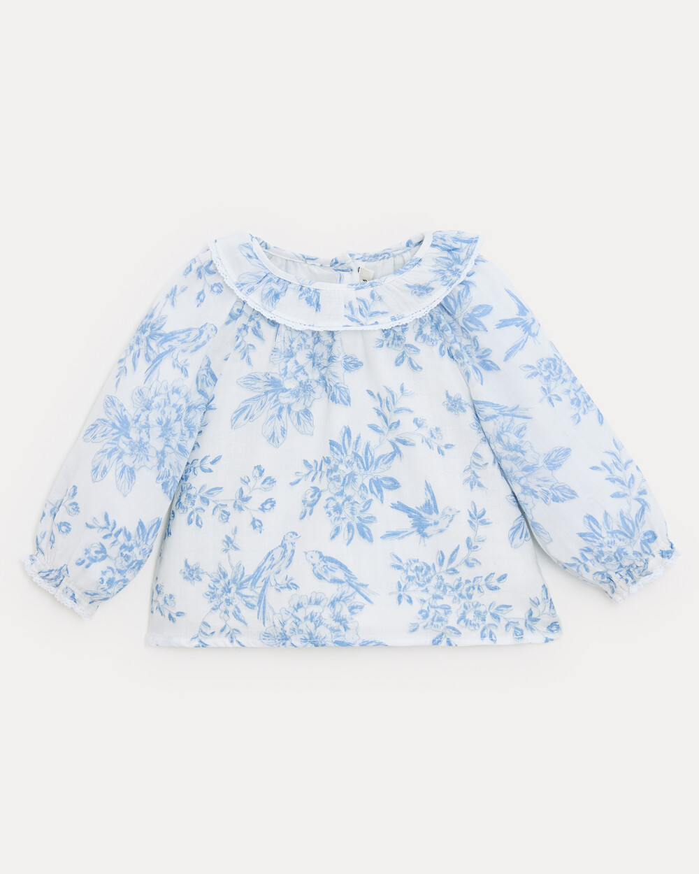 Adele long-sleeved blouse Porcelain print  Natalys