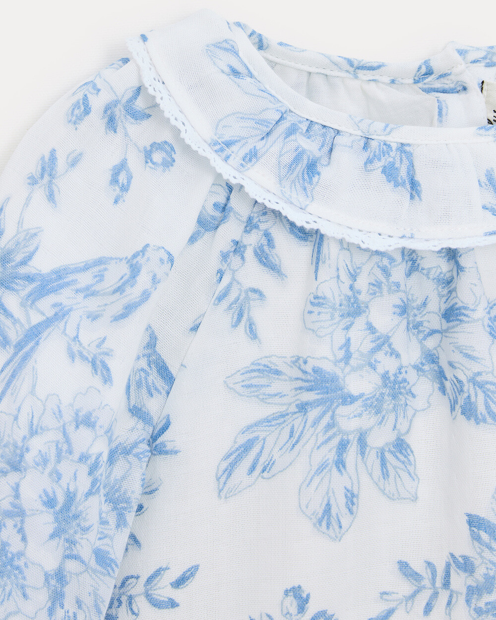 Adele long-sleeved blouse Porcelain print  Natalys