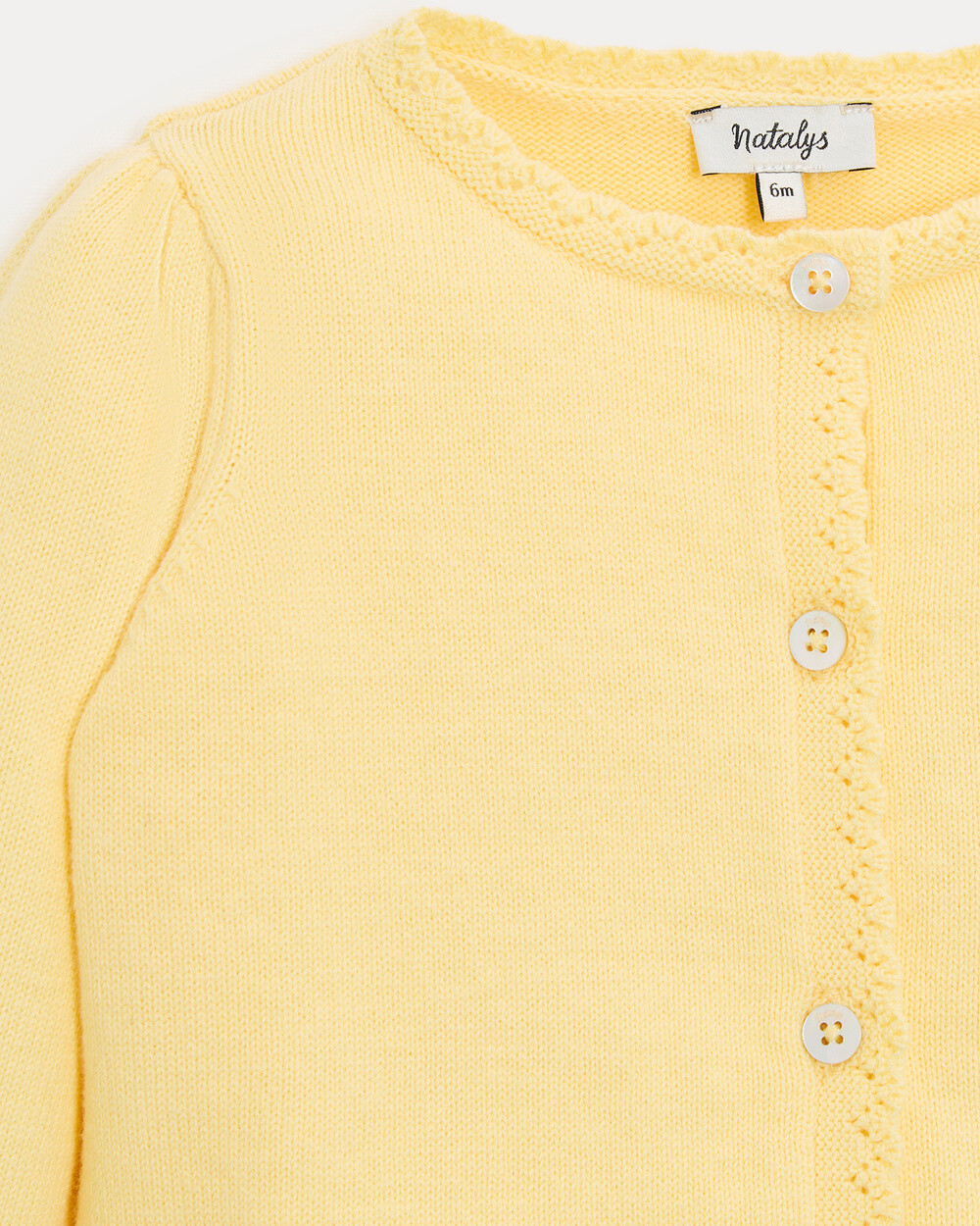 Victoire fancy cardigan Yellow colour Natalys