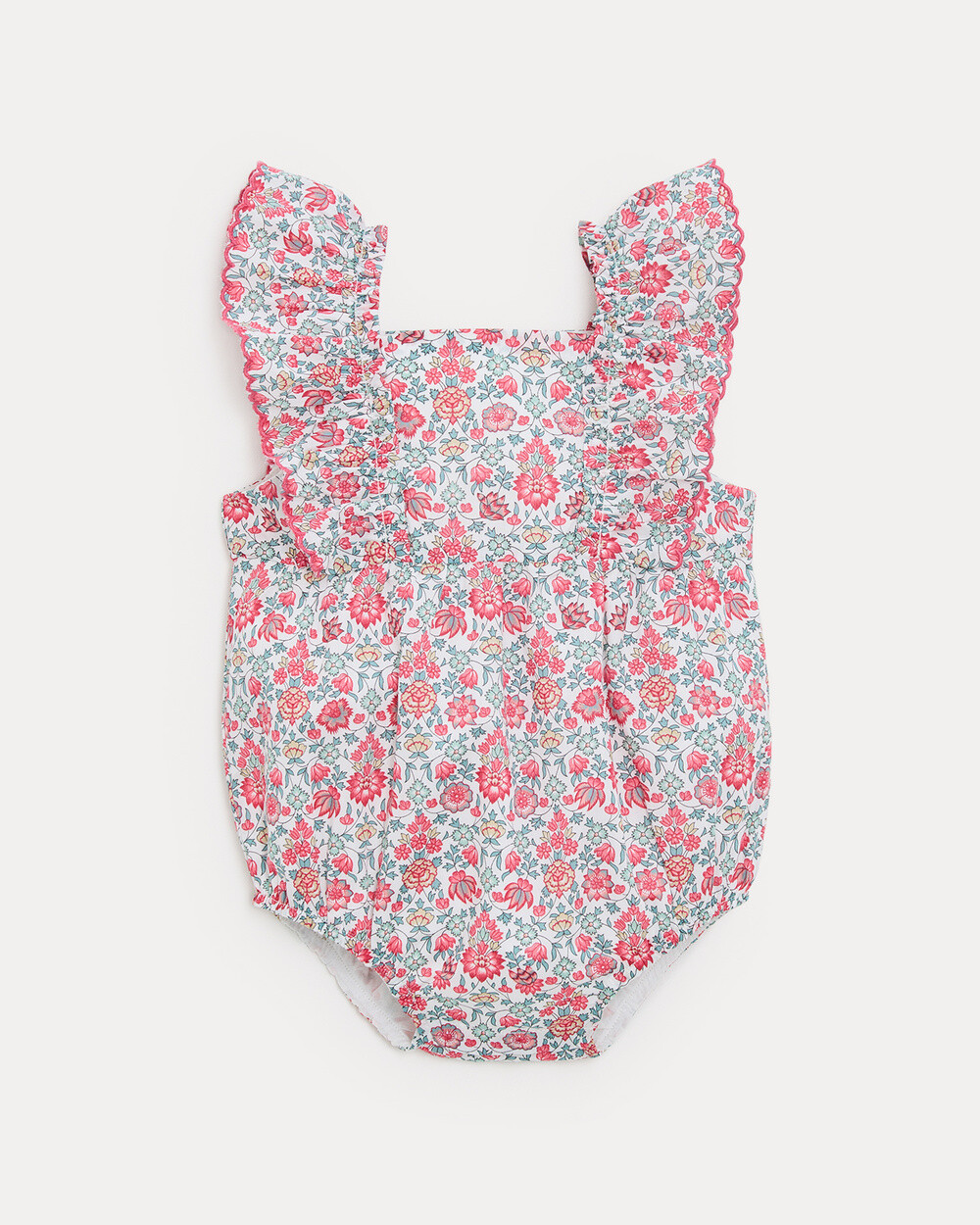 Domitille romper with straps Liberty fabric  Natalys