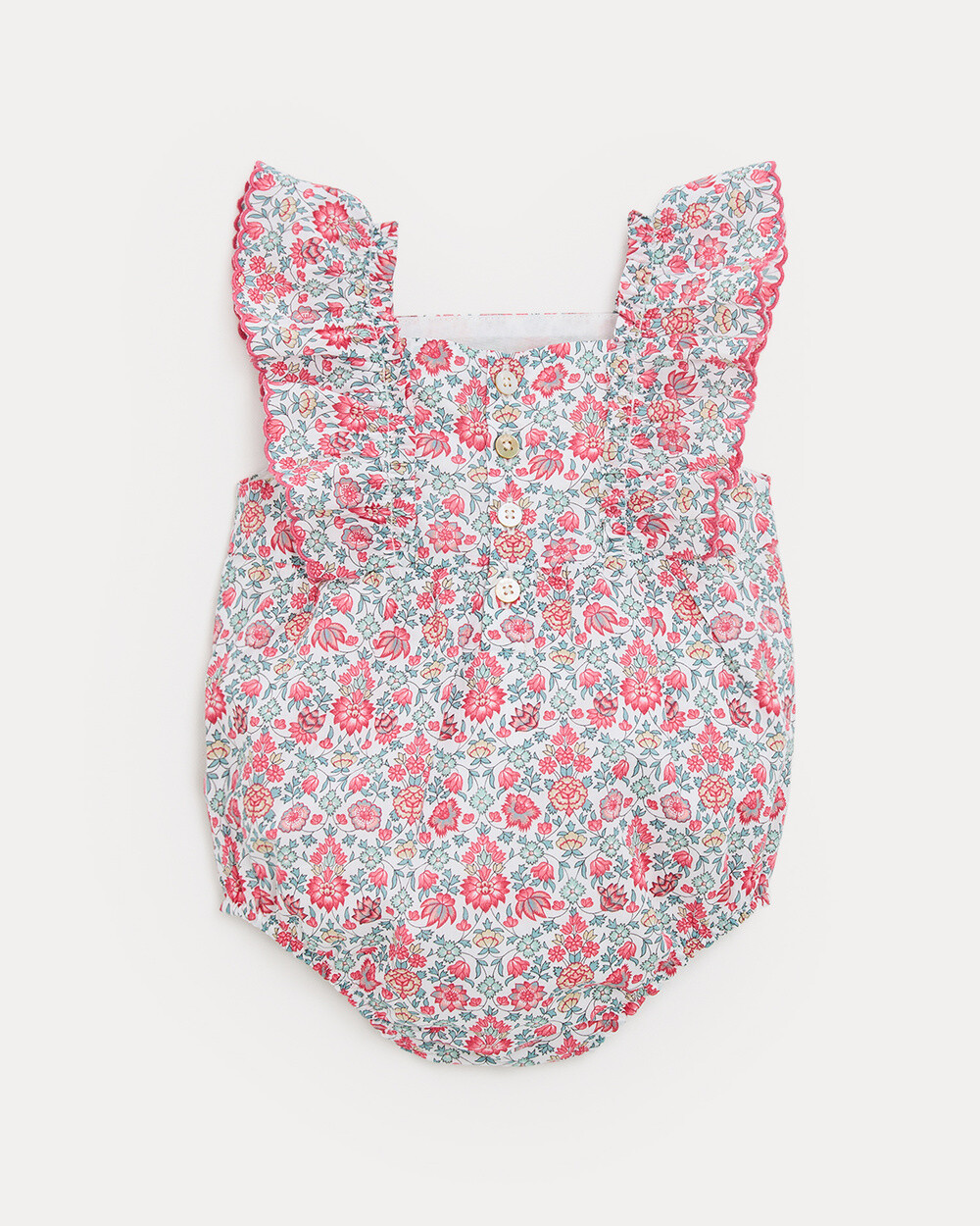 Domitille romper with straps Liberty fabric  Natalys