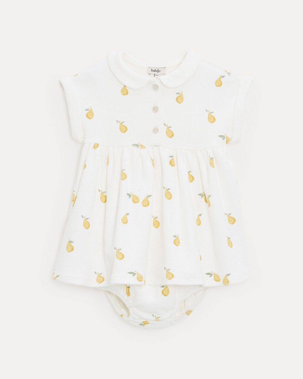 Leonie terry dress Pear print  Natalys