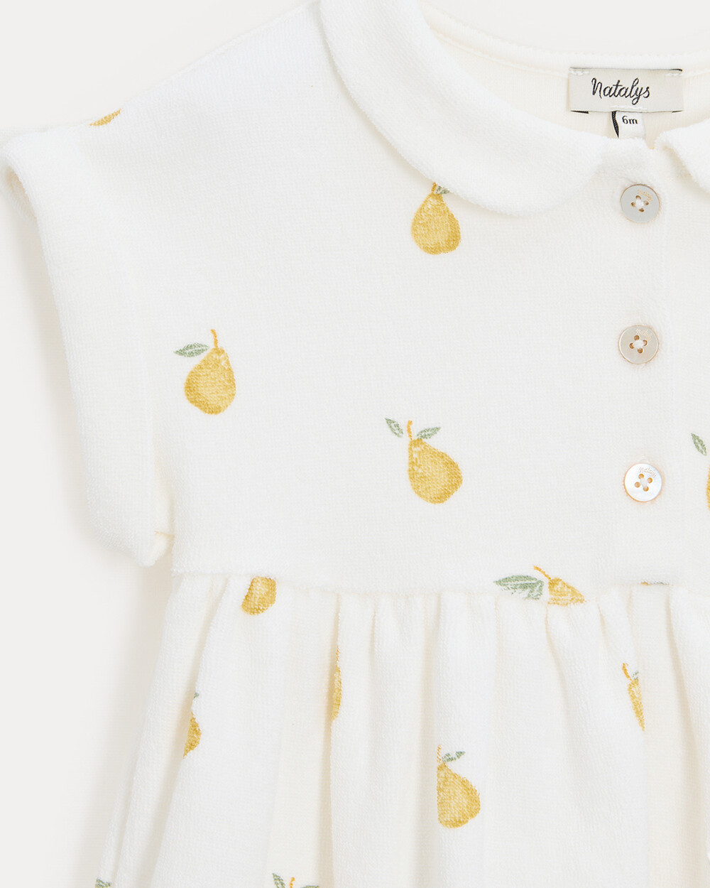 Leonie terry dress Pear print  Natalys