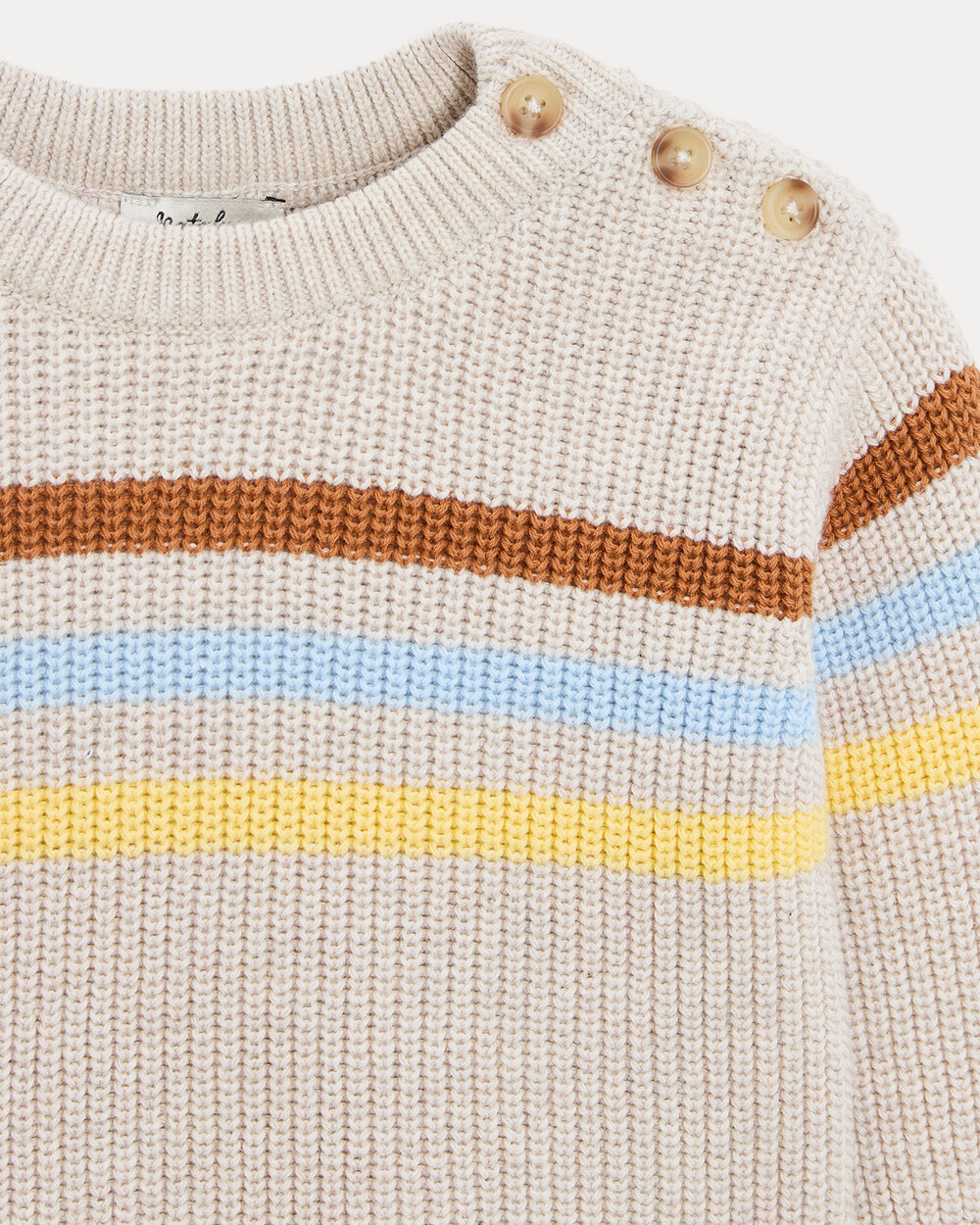 Willie fancy knit jumper Beige colour  Natalys