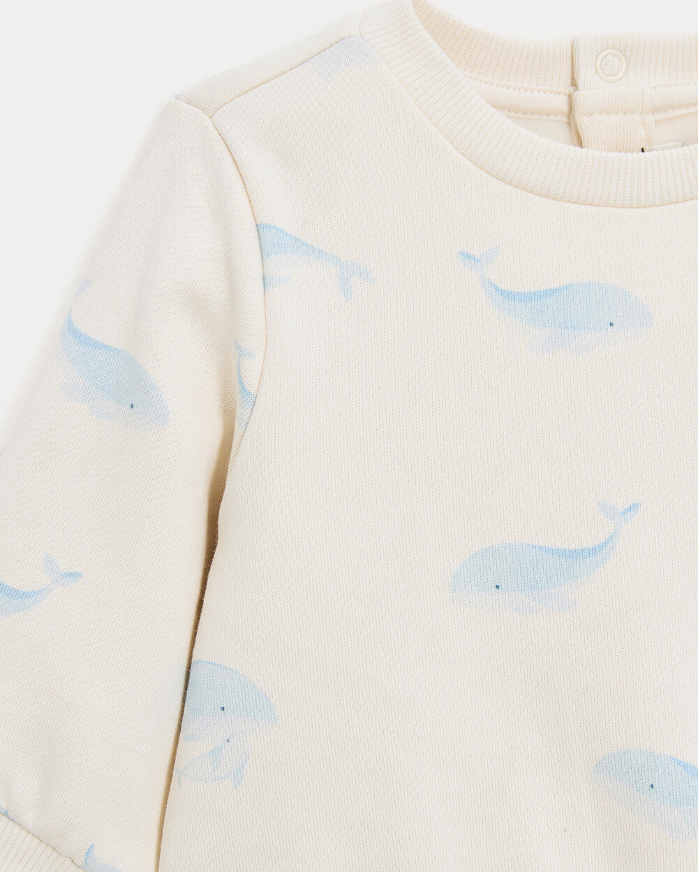 Jo fleece jumper Whale print  Natalys