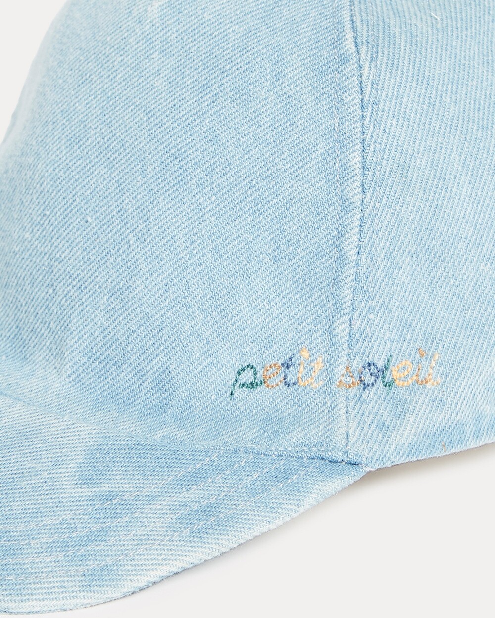 Gabin embroidered denim cap Blue colour  Natalys