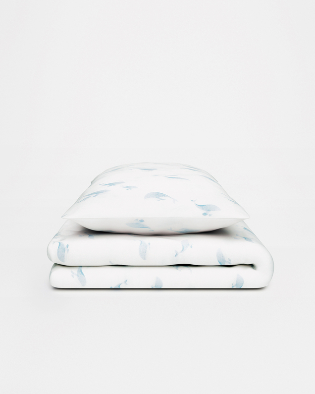 Colette bed linen set Whale print  Natalys