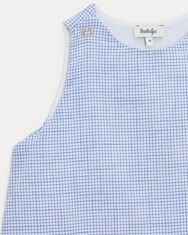 Maddy TOG 0.5 light sleeping bag Blue check print  Natalys