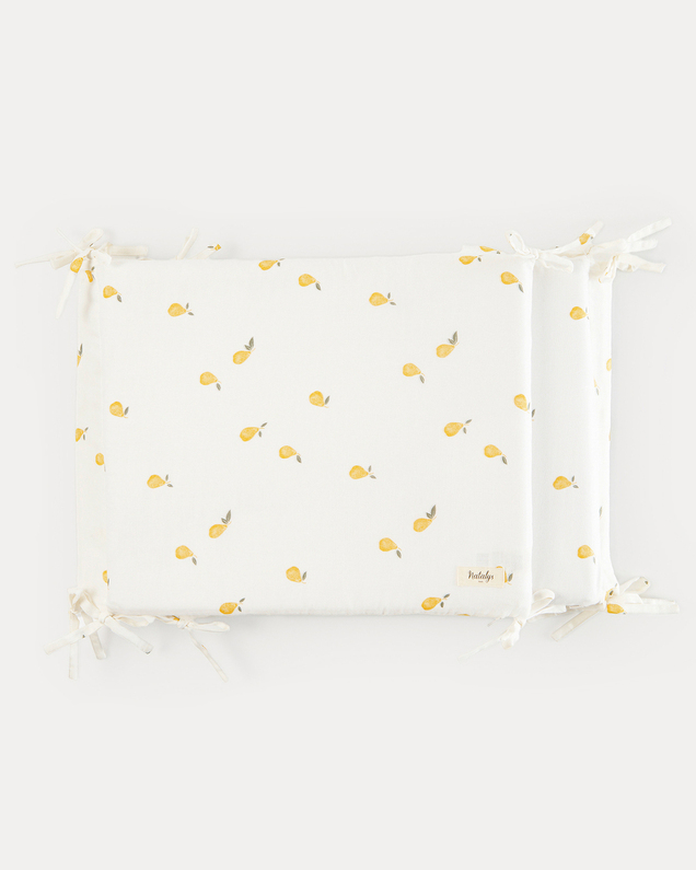 Leandre bumper pad Pear print  Natalys