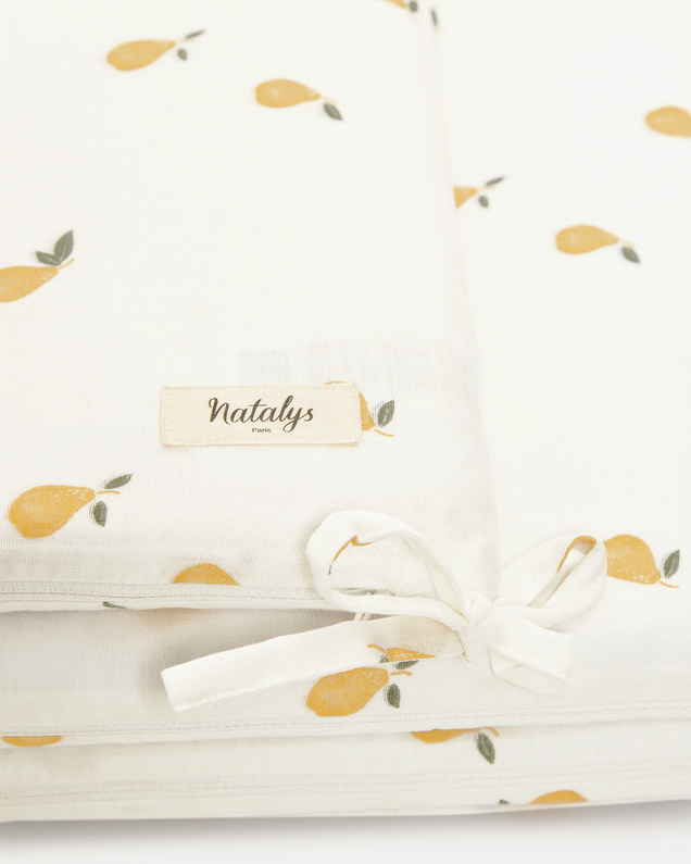 Leandre bumper pad Pear print  Natalys