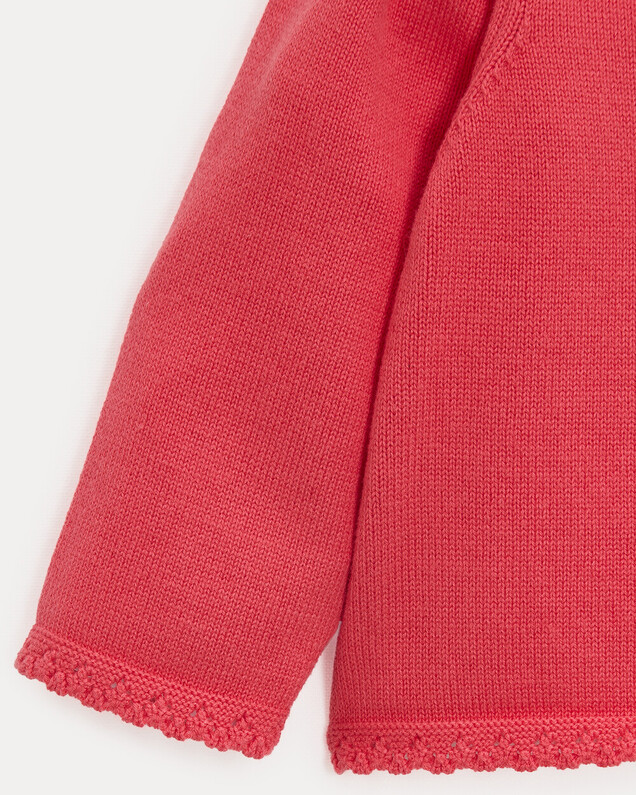 Victoire fancy cardigan Pomegranate colour  Natalys