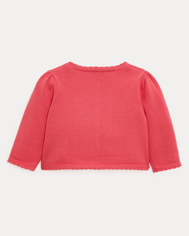 Victoire fancy cardigan Pomegranate colour  Natalys