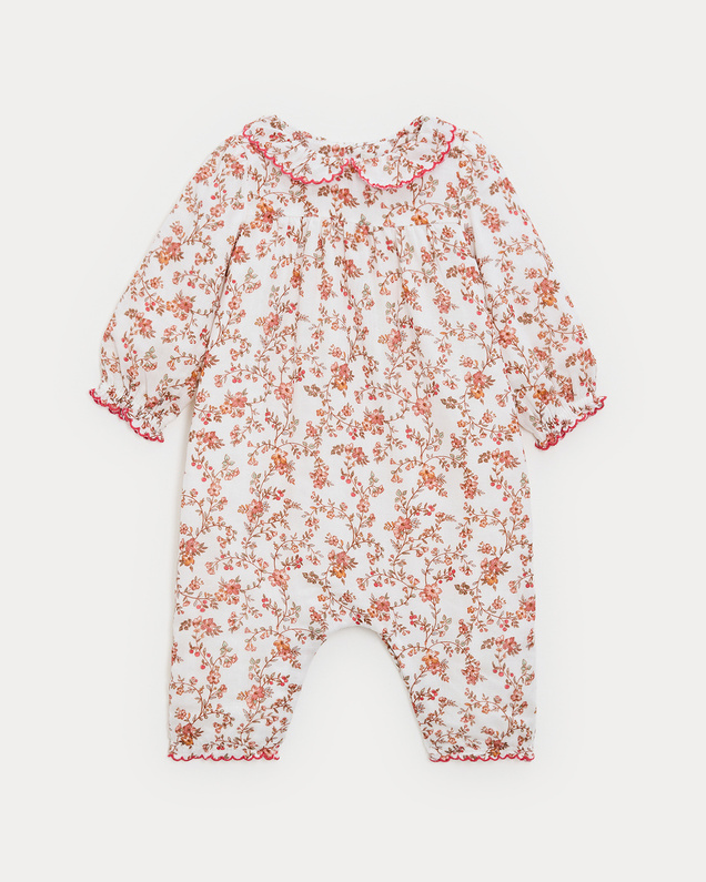 Augustine long jumpsuit in cotton gauze Arabesque print  Natalys