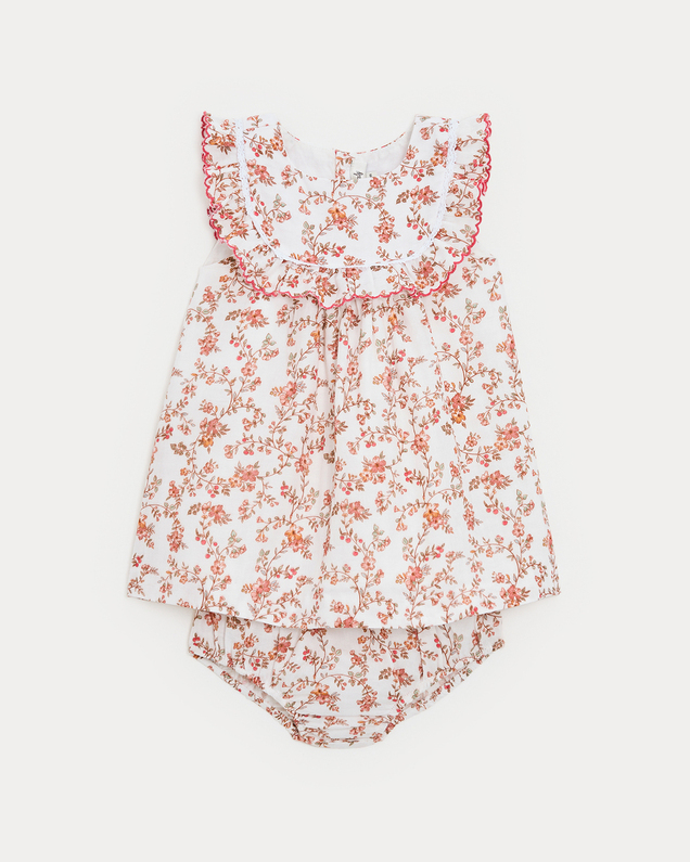 Coline ruffled dress Arabesque print  Natalys