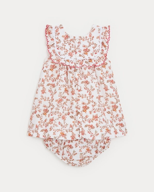 Coline ruffled dress Arabesque print  Natalys