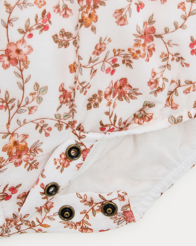 Célestine cotton gauze romper Arabesque print  Natalys
