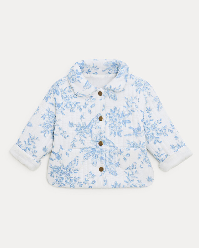 Janice quilted jacket Porcelain print  Natalys
