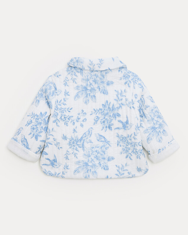 Janice quilted jacket Porcelain print  Natalys