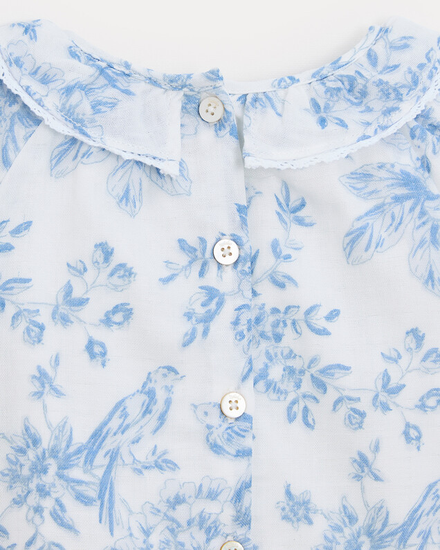 Adele long-sleeved blouse Porcelain print  Natalys