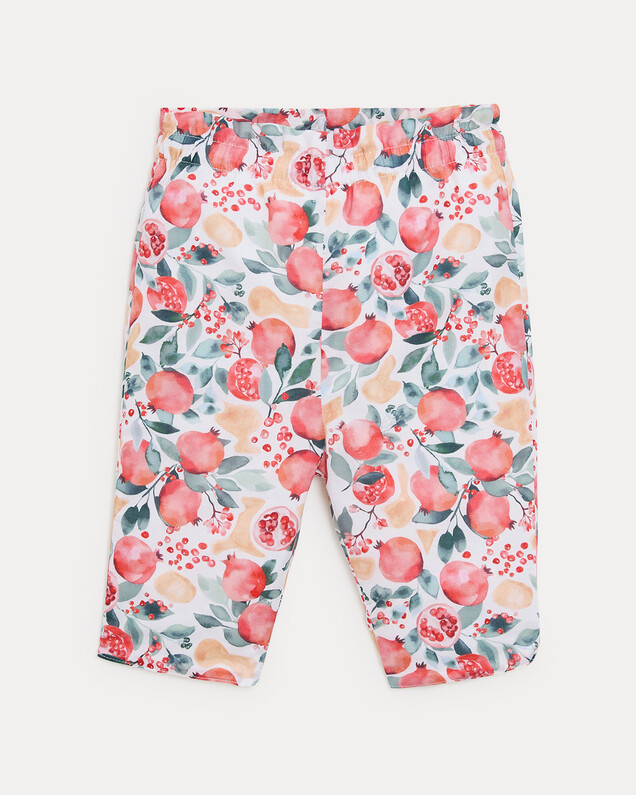 Paula cotton voile trousers Pomegranate print  Natalys