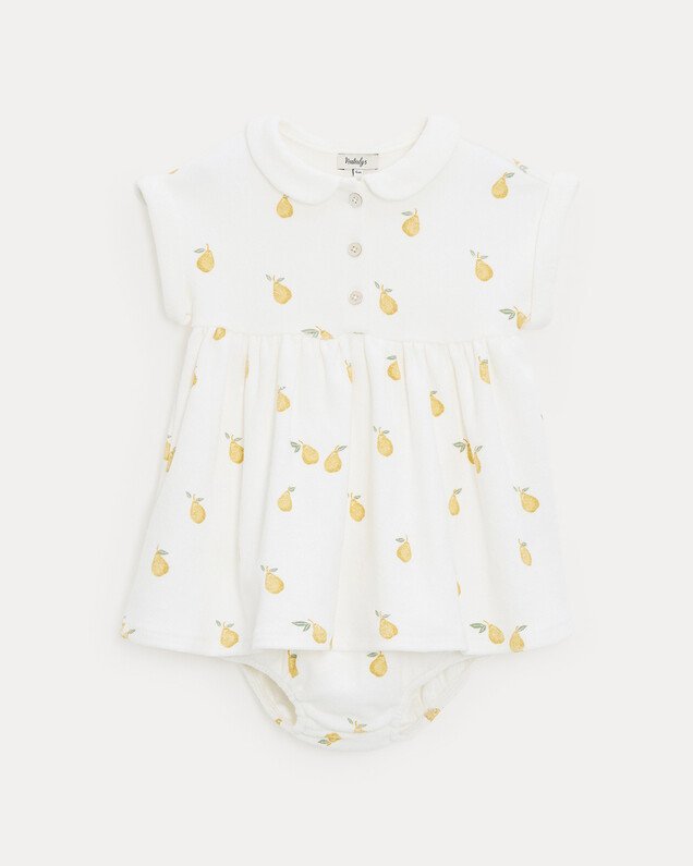 Leonie terry dress Pear print  Natalys