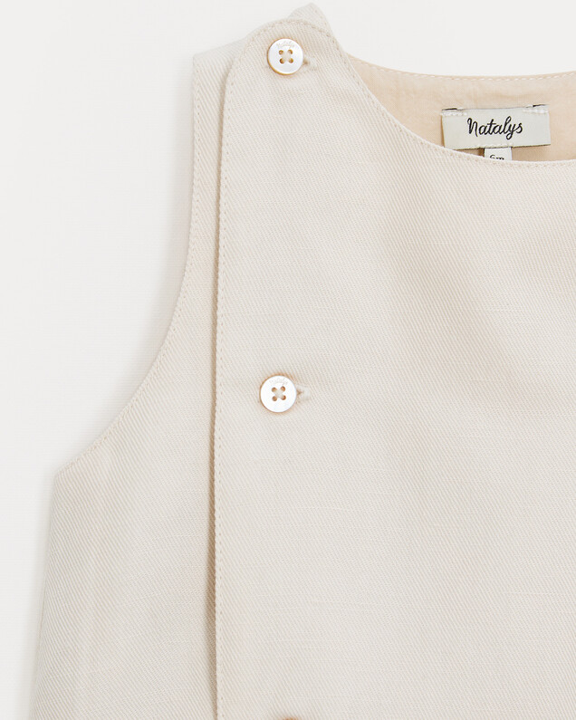 Honore twill romper Beige colour  Natalys