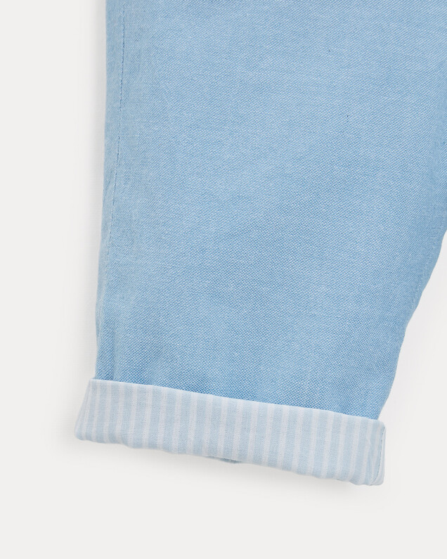 Achille chambray trousers Light blue colour  Natalys