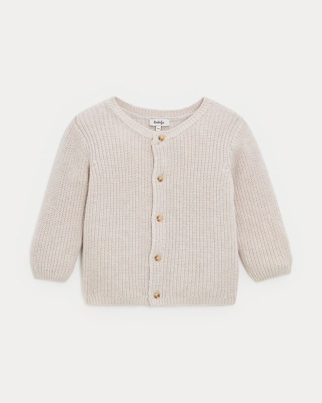 James fancy knit cardigan Beige colour  Natalys