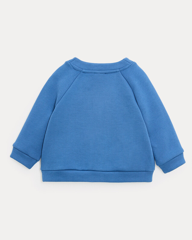 Georges fleece cardigan Natural blue colour  Natalys