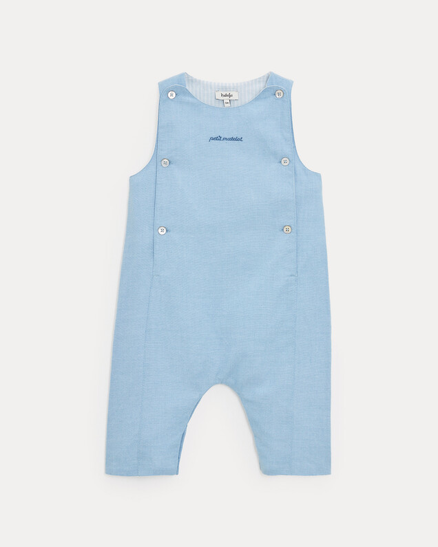 Marceau long chambray jumpsuit Light blue colour  Natalys
